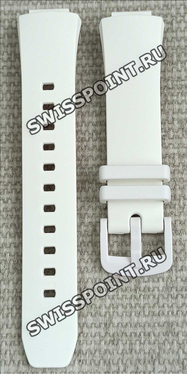 Молочно-белый полимерный ремешок Casio 10643863 для часов Casio BSA-B100CS-7A