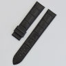 Черный кожаный ремешок Certina C610015328, 17/16, теленок, имитация крокодила, без замка, для часов Certina DS First C538.7084