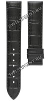 Черный кожаный ремешок Certina C610015328, 17/16, теленок, имитация крокодила, без замка, для часов Certina DS First C538.7084