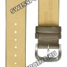 Серый кожаный/сатиновый ремешок Orient QVDDYJSV, 20/18 мм, стальная пряжка, для часов Orient FDB01008V