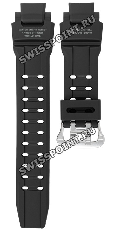 Черный полимерный ремешок Casio 10397883 для часов Casio GW-4000-1A