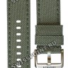 Зеленый текстильный ремешок Tissot T604045328 / T610045360, 22/22, с пряжкой, для часов TISSOT Gent XL Swissmatic T116.407.37.091.00