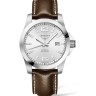 Коричневый кожаный ремешок Longines L682124854, теленок, удлиненный, 21/20 XL, без замка, для часов Longines Conquest L3.657.4, L3.658.4, L3.659.4, L3.660.4, L3.661.4, L3.662.4, L3.677.4, L3.678.4, L3.700.4, L3.702.4, L3.759.4