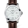 Коричневый кожаный ремешок Longines L682124854, теленок, удлиненный, 21/20 XL, без замка, для часов Longines Conquest L3.657.4, L3.658.4, L3.659.4, L3.660.4, L3.661.4, L3.662.4, L3.677.4, L3.678.4, L3.700.4, L3.702.4, L3.759.4