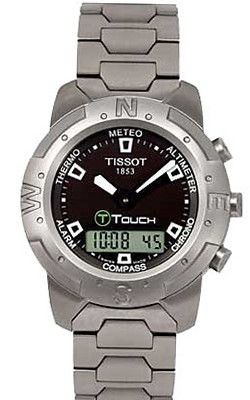 Замок браслета Tissot T631015850, титановый, неполированный, для часов Tissot T-Touch Z351, Z352, Z353