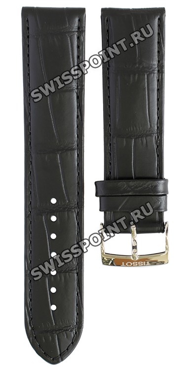 Черный кожаный ремешок Tissot T600041838, теленок, 21/20, стальная пряжка, для часов Tissot Every Time T109.610