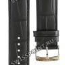 Черный кожаный ремешок Tissot T600041838, теленок, 21/20, стальная пряжка, для часов Tissot Every Time T109.610