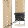 Черный кожаный ремешок Tissot T600041838, теленок, 21/20, стальная пряжка, для часов Tissot Every Time T109.610