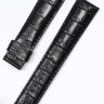Черный кожаный ремешок Certina C610014015, удлиненный, 21/18 XL, теленок, имитация крокодила, без замка, для часов  для часов Certina DS 1 C006.407, C006.428, C006.430, C022.610, C029.407