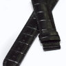 Черный кожаный ремешок Certina C610014015, удлиненный, 21/18 XL, теленок, имитация крокодила, без замка, для часов  для часов Certina DS 1 C006.407, C006.428, C006.430, C022.610, C029.407