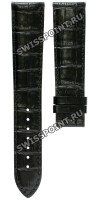 Черный кожаный ремешок Certina C610014015, удлиненный, 21/18 XL, теленок, имитация крокодила, без замка, для часов  для часов Certina DS 1 C006.407, C006.428, C006.430, C022.610, C029.407