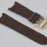 Коричневый сатиновый ремешок Tissot T600035079, 23/18, с вырезом, розовая пряжка, для часов Tissot T2 T090.310, T090310A