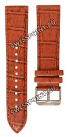 Коричневый кожаный ремешок Orient QUDCEKST, 22/20 мм, стальная пряжка, для часов Orient FETAB003W
