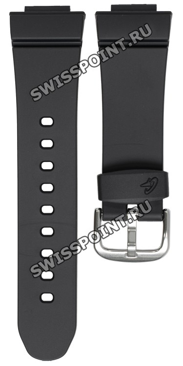 Черный полимерный ремешок Casio 10400807 для часов Casio BGD-140-1A, BG-6903-1