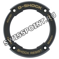 Черный рант корпуса часов Casio 10546950 для часов Casio GST-S300BD-1A, GST-S300GL-1A, GST-W300BD-1A, GST-W300GL-1A