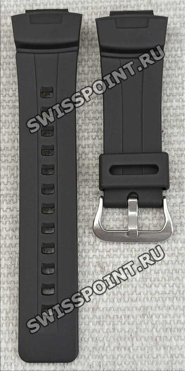 Черный полимерный ремешок Casio 10001449 для часов Casio G-100, G-2300, G-2310, GW-2300, GW-2310, GW-2320