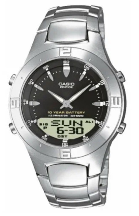 Стальной браслет Casio 10124649 для часов Casio EFA-110D-1A, EFA-110D-2A, EFA-110D-7A