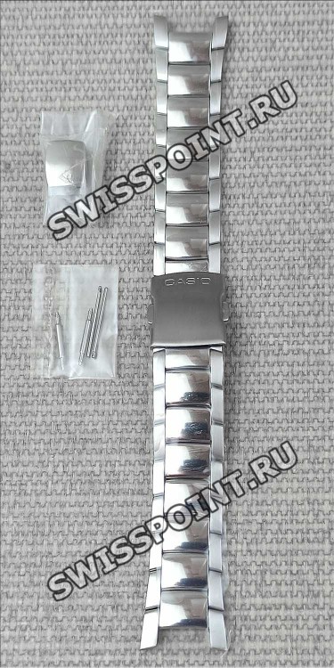 Стальной браслет Casio 10124649 для часов Casio EFA-110D-1A, EFA-110D-2A, EFA-110D-7A