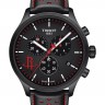 Черный кожаный ремешок Tissot T600041551, теленок, 22/20, черная пряжка, для часов Tissot Chrono XL T116.617