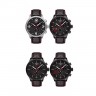 Черный кожаный ремешок Tissot T600041551, теленок, 22/20, черная пряжка, для часов Tissot Chrono XL T116.617