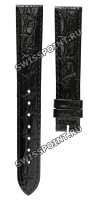 Черный кожаный ремешок Longines L682101141, теленок, 16/14, без замка, для часов Longines La Grande Classique