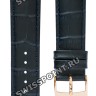 Синий кожаный ремешок Tissot T600037058, 20/18, имитация крокодила, розовая пряжка, для часов Tissot PR100 T101.417, T101417A