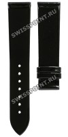 Черный лаковый ремешок Tissot T610014623, теленок, без замка, 18/16, для часов Tissot Bellflhour L614