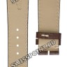 Коричневый кожаный ремешок Longines L682104348, 21/18, без замка, для часов Longines Olympic Collection L2.649.4, L2.650.4