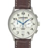 Коричневый кожаный ремешок Longines L682104348, 21/18, без замка, для часов Longines Olympic Collection L2.649.4, L2.650.4
