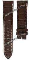 Коричневый кожаный ремешок Longines L682104348, 21/18, без замка, для часов Longines Olympic Collection L2.649.4, L2.650.4