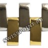 Двухцветное стальное звено браслета Tissot T613027309, сталь/жёлтый, для часов Tissot Ballade III T031.410.22.033.00, T031.410.22.053.00