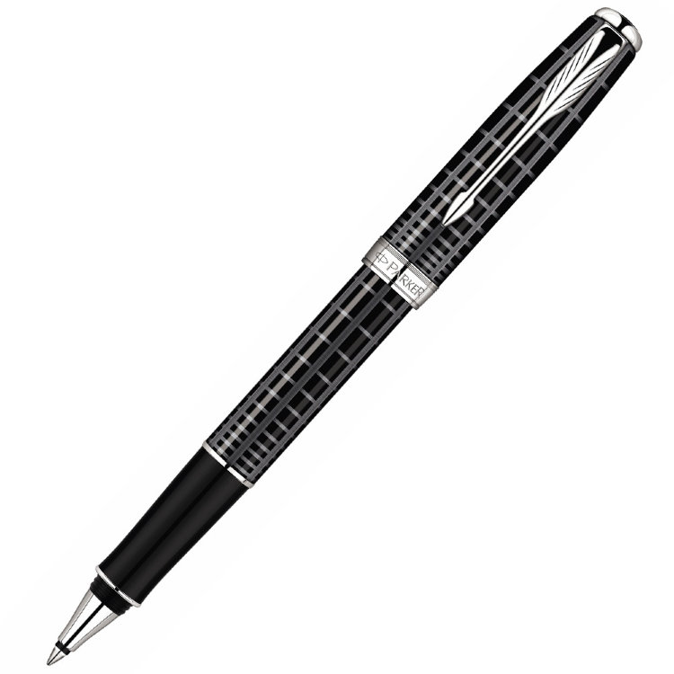 Ручка PARKER S0912410 Ручка-роллер Parker Sonnet T531 PREMIUM Dark Grey Laquer CT, стержень: Fblack (№ 153)