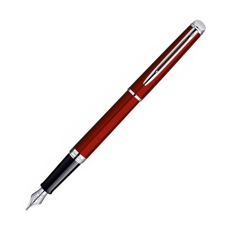 Ручка WATERMAN 1869012 Перьевая ручка Waterman Hemisphere Essential 2013, Comet Red CT, перо: F (№ 401)