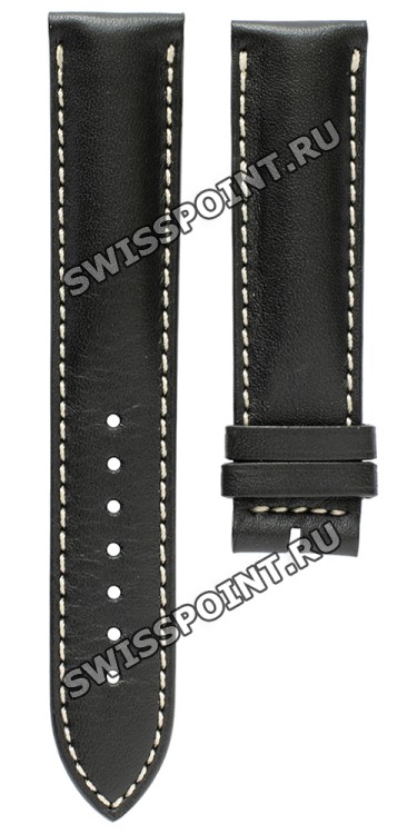 Черный кожаный ремешок Longines L682125255, теленок, 19/18, без замка, для часов Longines Conquest L2.732.4, L3.655.4, L3.656.4, L3.676.4