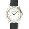 Черный кожаный ремешок Longines L682125255, теленок, 19/18, без замка, для часов Longines Conquest L2.732.4, L3.655.4, L3.656.4, L3.676.4