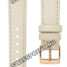 Бежевый кожаный ремешок Tissot T600042516, теленок, 16/14, розовая пряжка, для часов Tissot Bella Ora T103.210