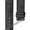 Черный кожаный ремешок Tissot T610030257, удлиненный, 19/18 XL, без замка, для часов Tissot PRC 200 T055.410, T055.417, T055.430