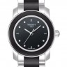 Стальное керамическое конечное звено Tissot T660027474 для черного керамического браслета часов Tissot T-Trend Cera T064.210