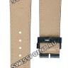 Синий кожаный ремешок Longines, L682104347, 21/18, без замка, для часов Longines Olympic Collection L2.649.4, L2.650.4