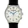 Синий кожаный ремешок Longines, L682104347, 21/18, без замка, для часов Longines Olympic Collection L2.649.4, L2.650.4