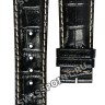 Черный кожаный ремешок Balmain B1720565, 22/18, с вырезом 12 мм, без замка, для часов Balmain 2321, 5924, 5926