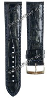 Синий кожаный ремешок Tissot T600042895 / T610042897, теленок, 22/20, стальная пряжка, для часов Tissot Chrono XL T116.617