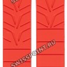 Красный силиконовый ремешок Tissot T610032625, без замка, для часов Tissot T-Race T048.417, T048.427