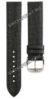 Черный кожаный ремешок Tissot T600027535, теленок, имитация крокодила, стальная пряжка, 19/18, для часов Tissot Classic Dream T033.410, T033.423