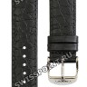 Черный кожаный ремешок Tissot T600027535, теленок, имитация крокодила, стальная пряжка, 19/18, для часов Tissot Classic Dream T033.410, T033.423