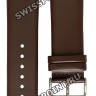 Коричневый кожаный ремешок Orient QUDDLCCT, 24/22 мм, стальная пряжка, для часов Orient FUNDJ002W