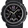 Черный полимерный ремешок Casio 10408301 для часов Casio BGA-150-1B, BGA-150F-1A, BGA-150FL-1A, BGA-150LE-1B, BGA-150ST-1A, BGA-151-1B
