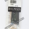 Черный кожаный ремешок Balmain B1720704, 20/18, с полукруглым вырезом, без замка, для часов Balmain Beleganza 5261, 5265