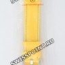 Желтый силиконовый ремешок Tissot T603035678, 19/18, стальная пряжка, для часов Tissot Quickster Football T095.449.17.037.01