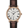 Коричневый кожаный ремешок Tissot T600043042 / T610043043, теленок, 15/14, розовая пряжка, для часов Tissot Carson T122.207.36.031.00, T122.207.36.033.00, T122.210.36.033.00
